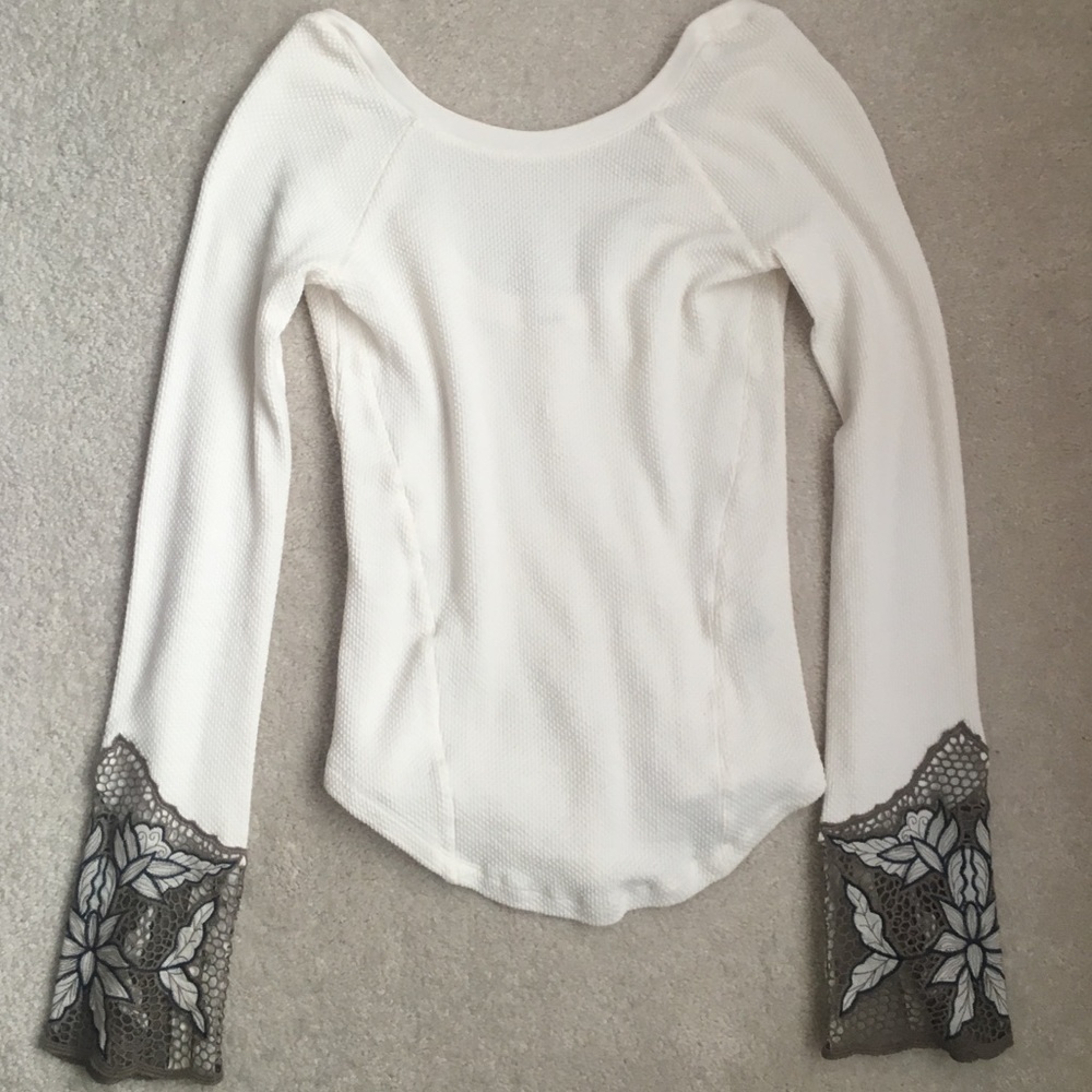 Free People Knit Sleeve Thermal